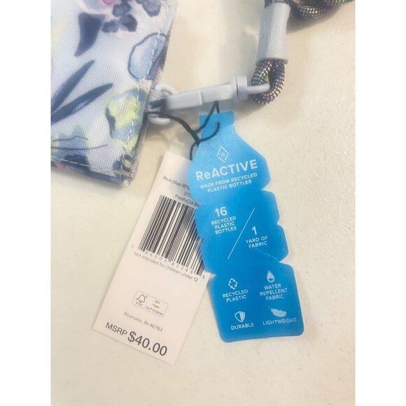 Vera Bradley Outlet Ultralight Zip ID and Lanyard Fresh cut Bouquet NWT - Picture 6 of 6